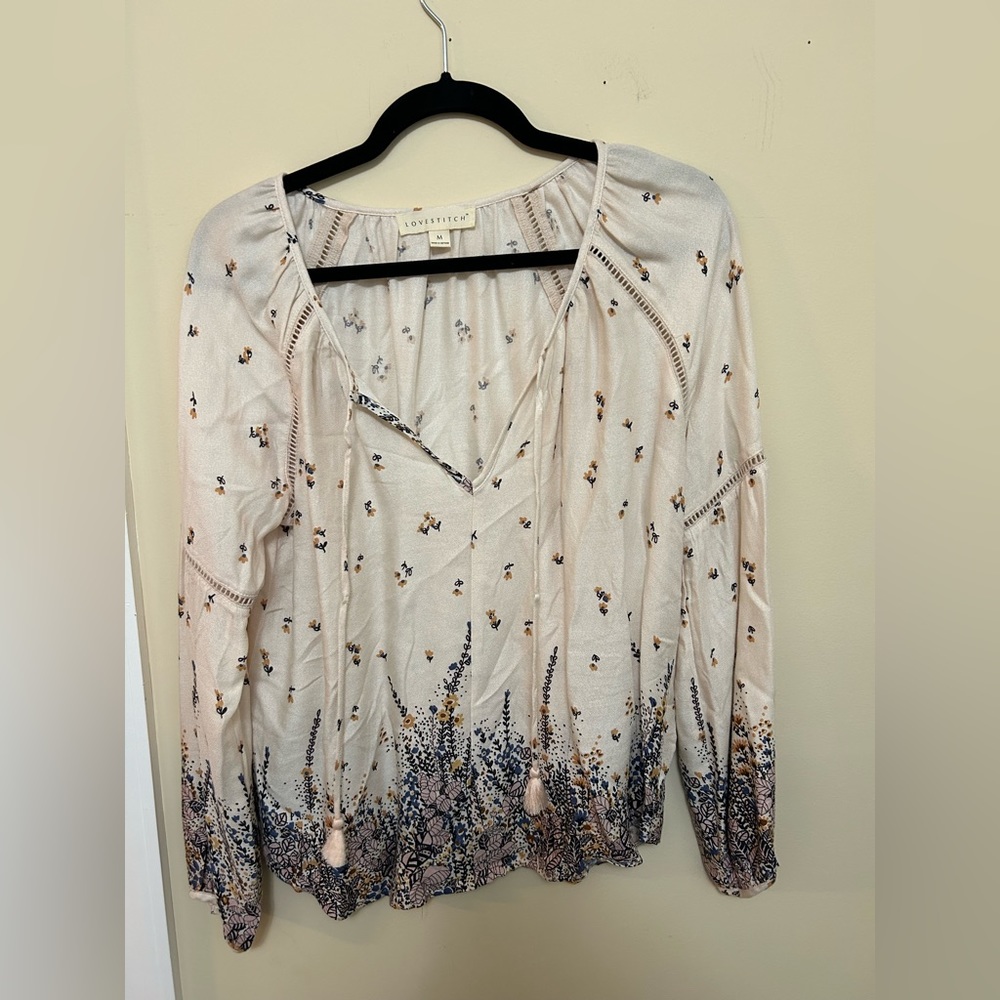 Love stitch long sleeve top